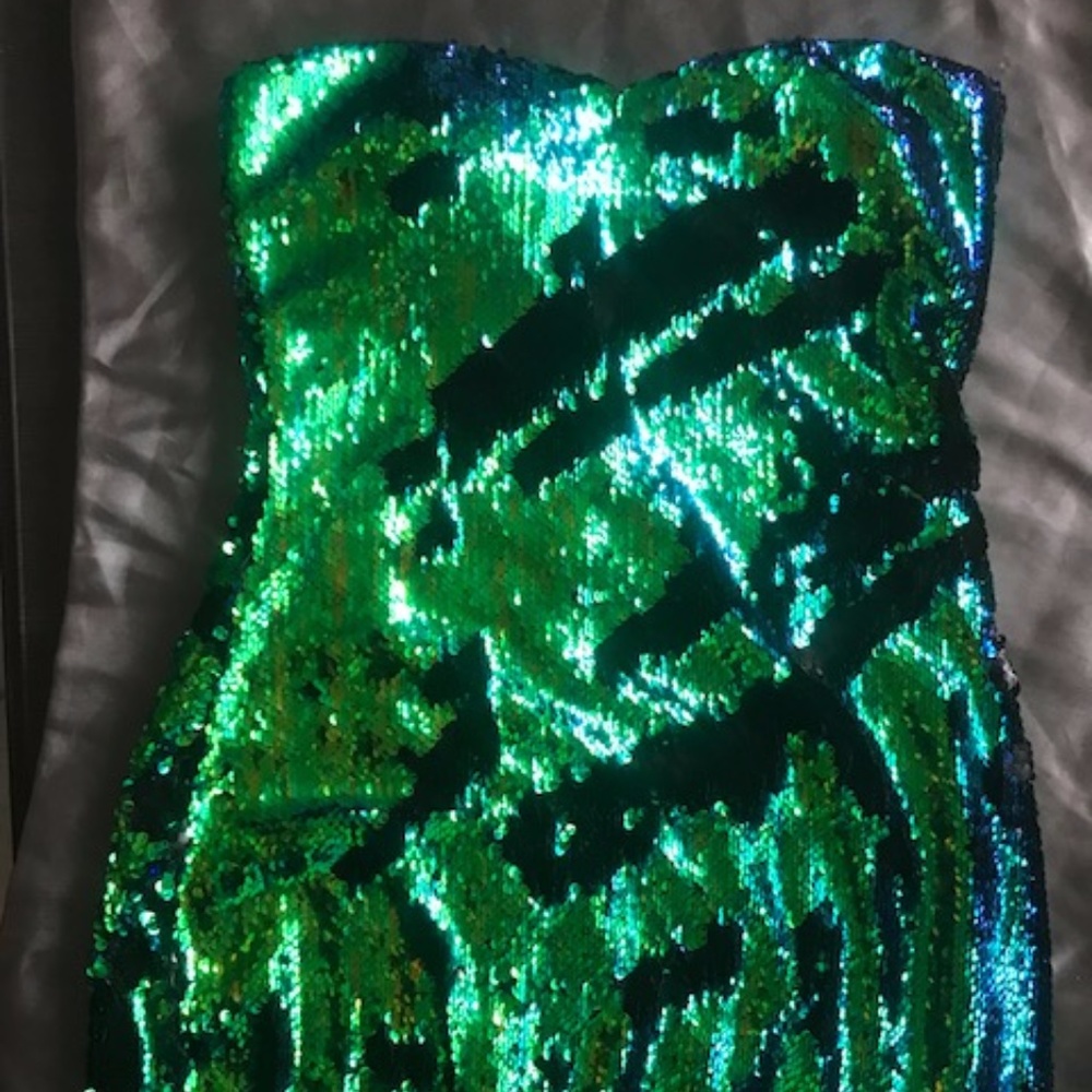 Mermaid Reversible Sequin Tube Dress